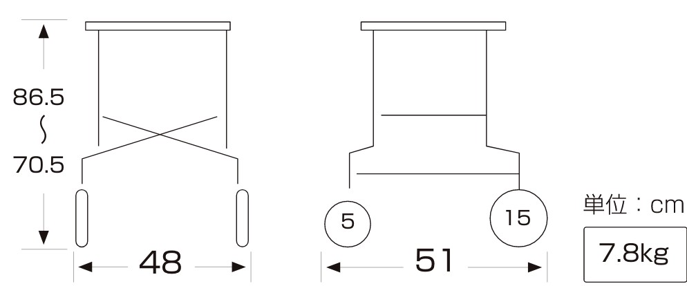 あずきウォーカー 図面